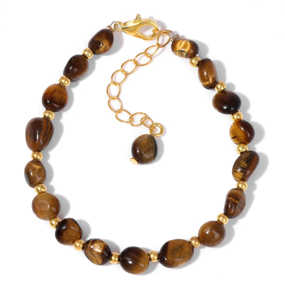 Aura Balance Armband Amazonit Tigerauge