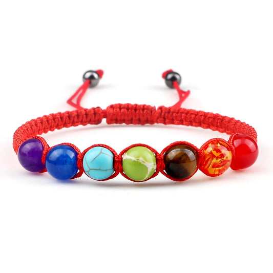 Chakra Armband handgemacht rot