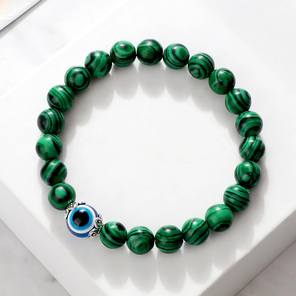 Elementerus Augen Armband Malachit