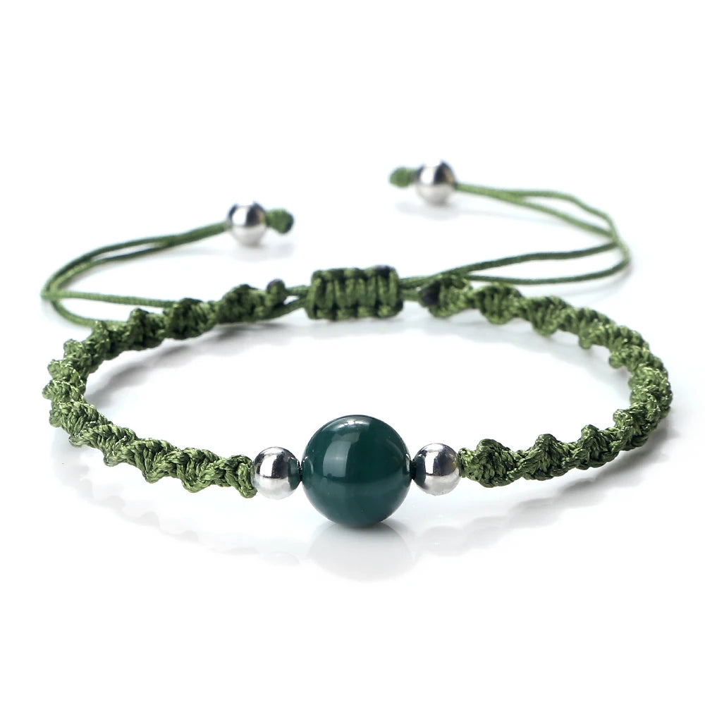 Erdungsknoten Armband Grün