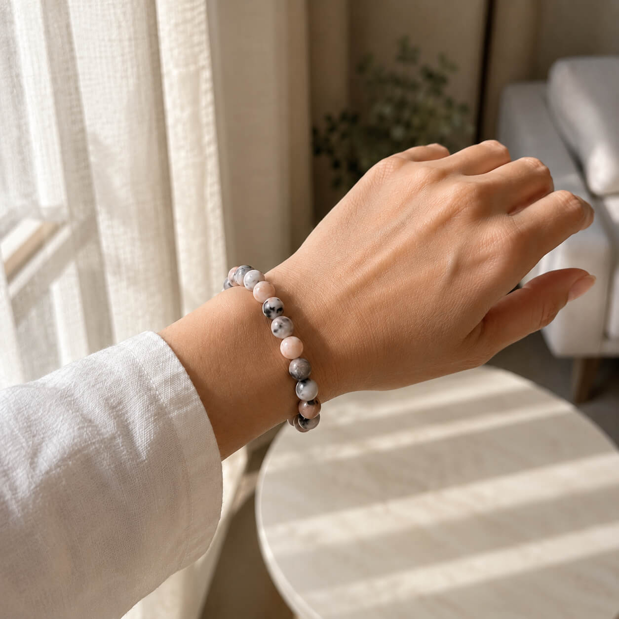 Liora Jaspis Armband getragen