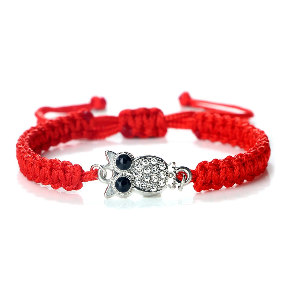 Sornarus Eulen Armband rot
