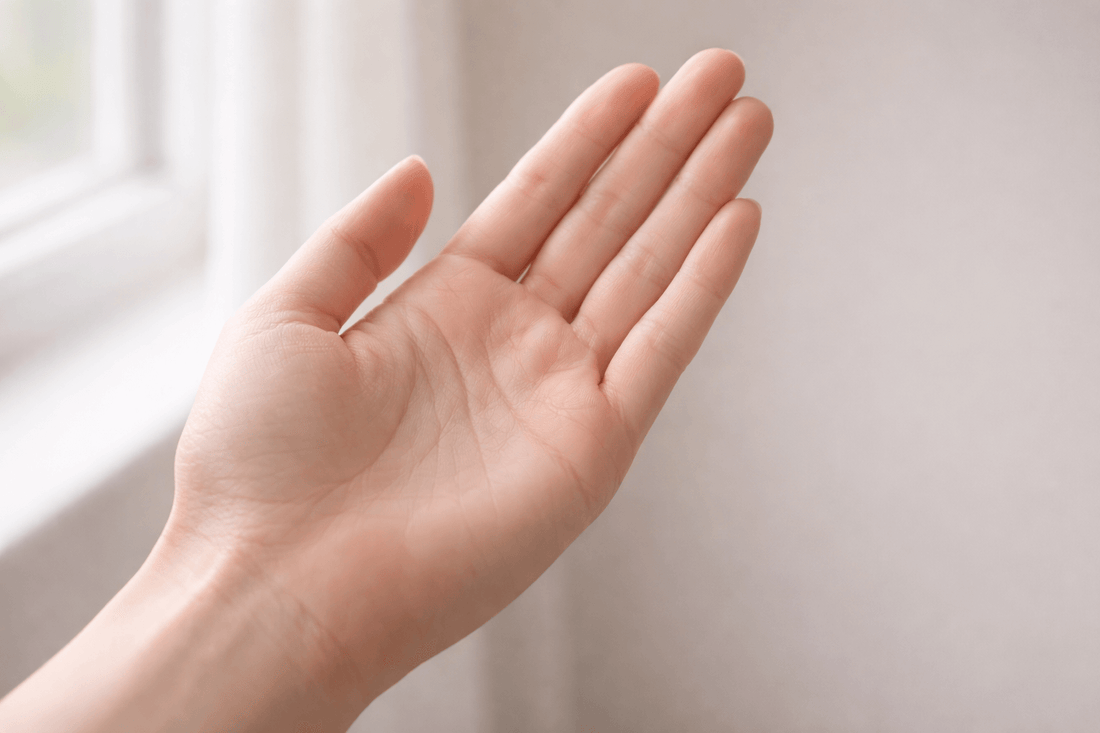 Lebenslinie am Ende gegabelt