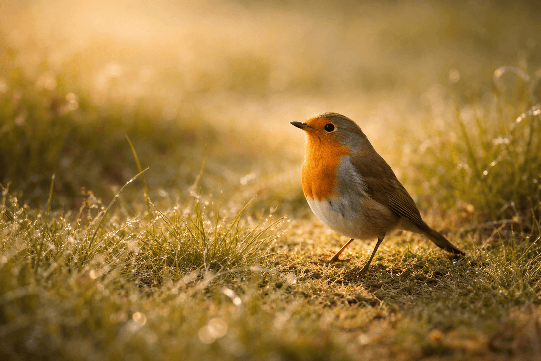 Rotkehlchen Zeichen von Verstorbenen