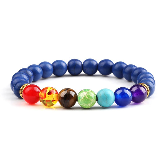 Ayana Chakra Armband Blau