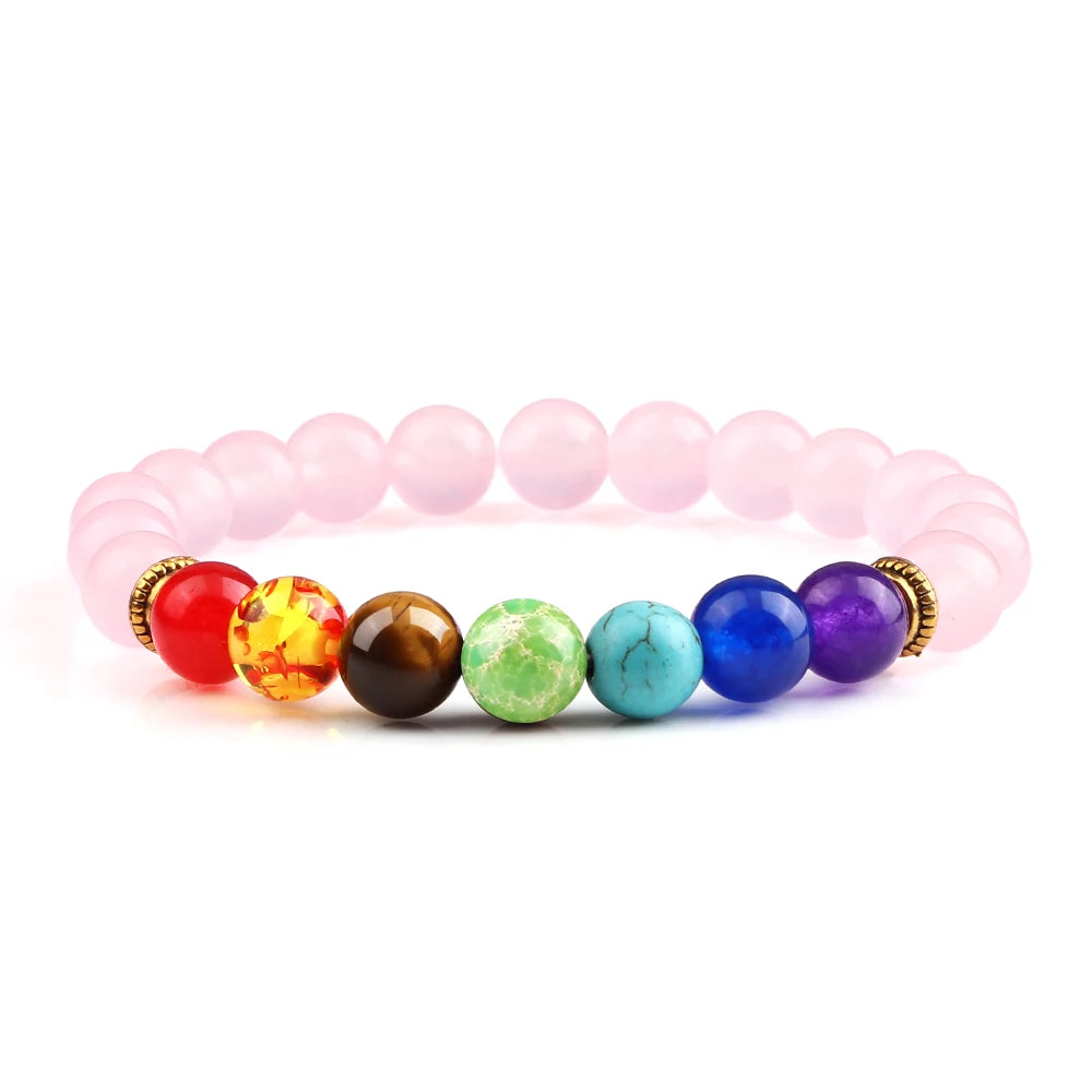 Ayana Chakra Armband Rosa