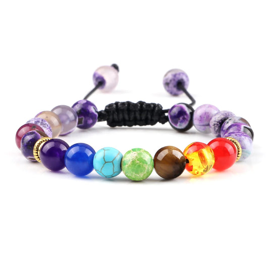 Chakra Prisma Armband Feuerachat