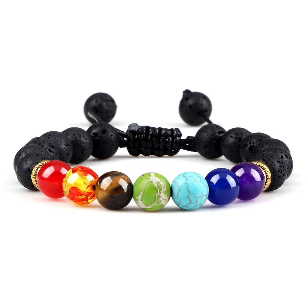 Chakra Prisma Armband Lavastein