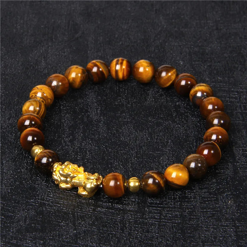 Feng Shui Armband Energiefluss Tigerauge mit Hintergrund