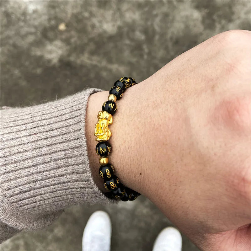 Feng Shui Armband Energiefluss getragen