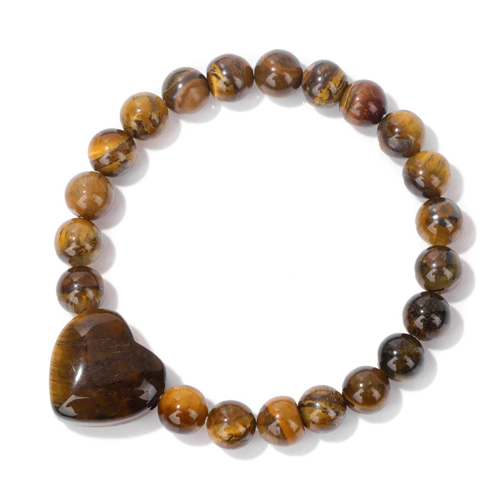 Herzenergie Armband Tigerauge oben