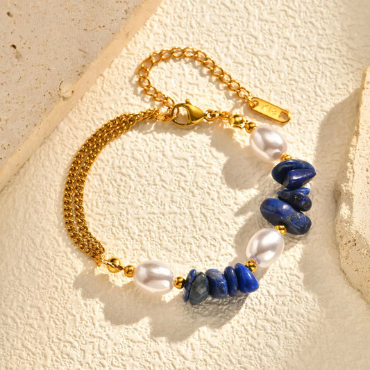 Lapislazuli Elegance Armband