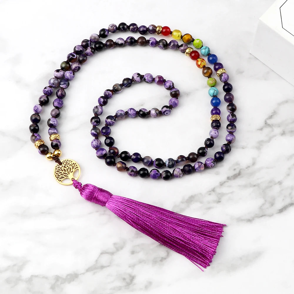 Chakra Mala Kette in verschiedenen Farben