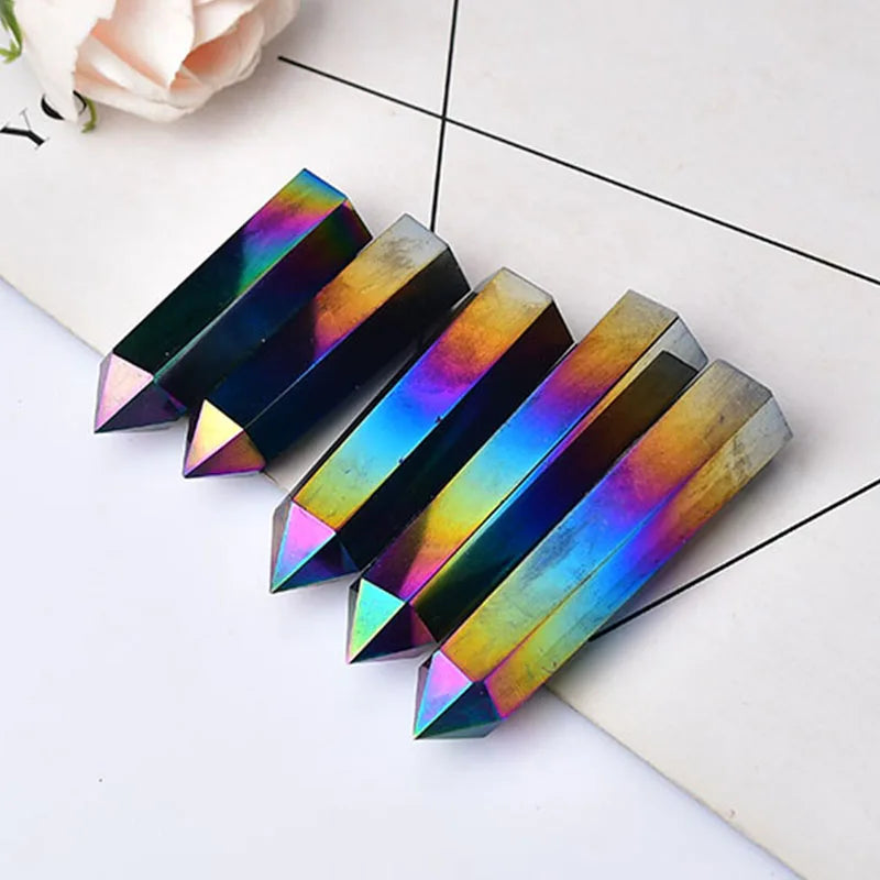 Geschliffener Regenbogen Obsidian