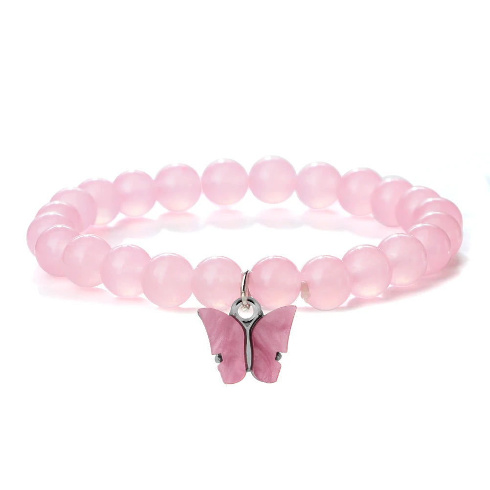 Schmetterlings Armband elastisch
rosa